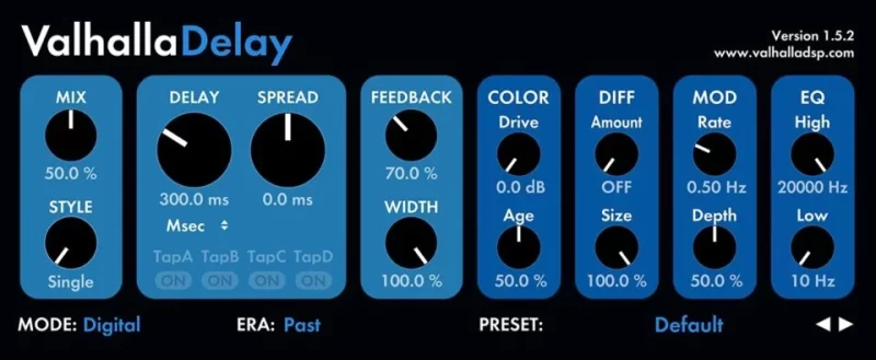 Valhalla DSP Valhalla Delay v2.5.0 WIN-YU158-音频制作系统办公资源