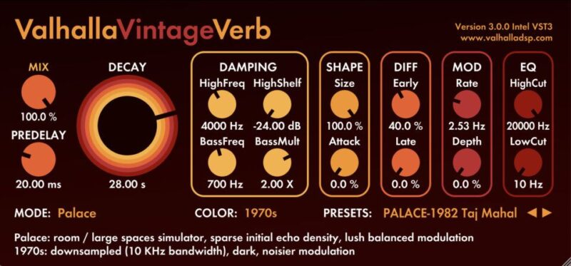 Valhalla DSP Valhalla VintageVerb v3.0.0 Incl Patched and Keygen WIN-YU158-音频制作系统办公资源