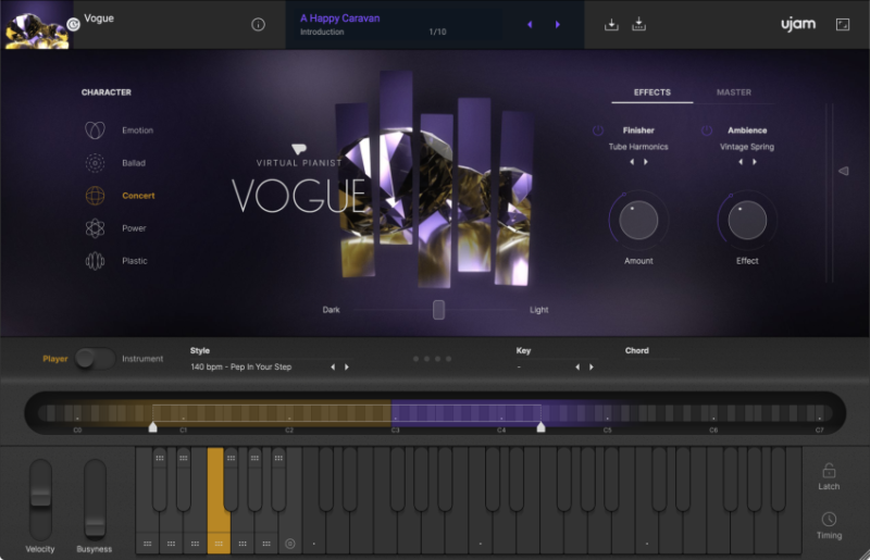 你手里会自动演奏的钢琴家 UJAM Virtual Pianist VOGUE v1.0.0 WIN-YU158-音频制作系统办公资源