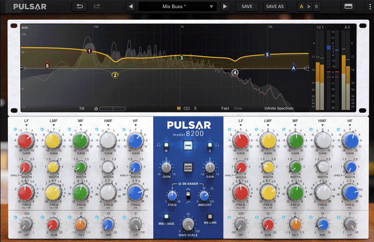 模拟传奇8200 EQ效果器 Pulsar Audio Pulsar 8200 v1.0.6 WIN-YU158-音频制作系统办公资源