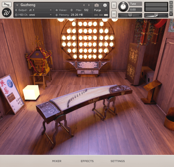 中国古筝音源 Wavesfactory Guzheng KONTAKT-YU158-音频制作系统办公资源