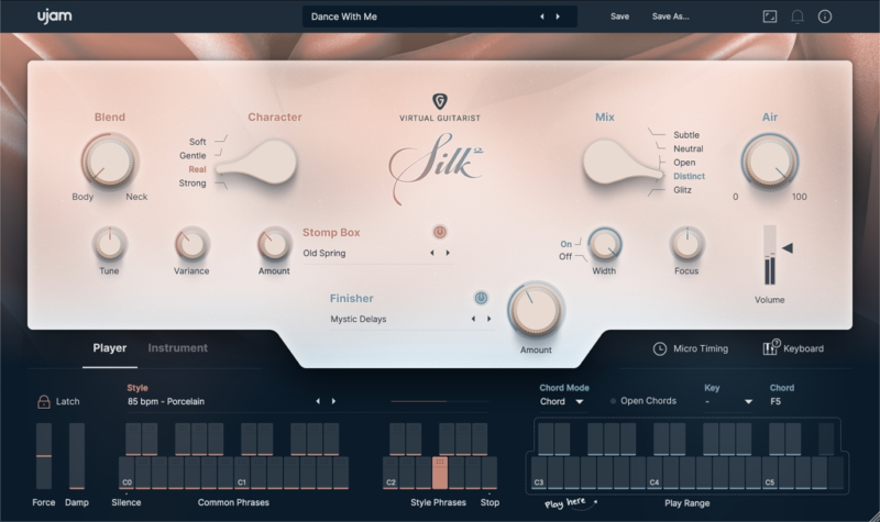 虚拟尼龙吉他手2代 UJAM Virtual Guitarist SILK 2 v2.2.0 MAC-YU158-音频制作系统办公资源