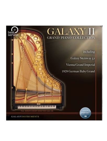 经典大三角钢琴 Best Service Galaxy German Baby Grand v1.5 KONTAKT-YU158-音频制作系统办公资源