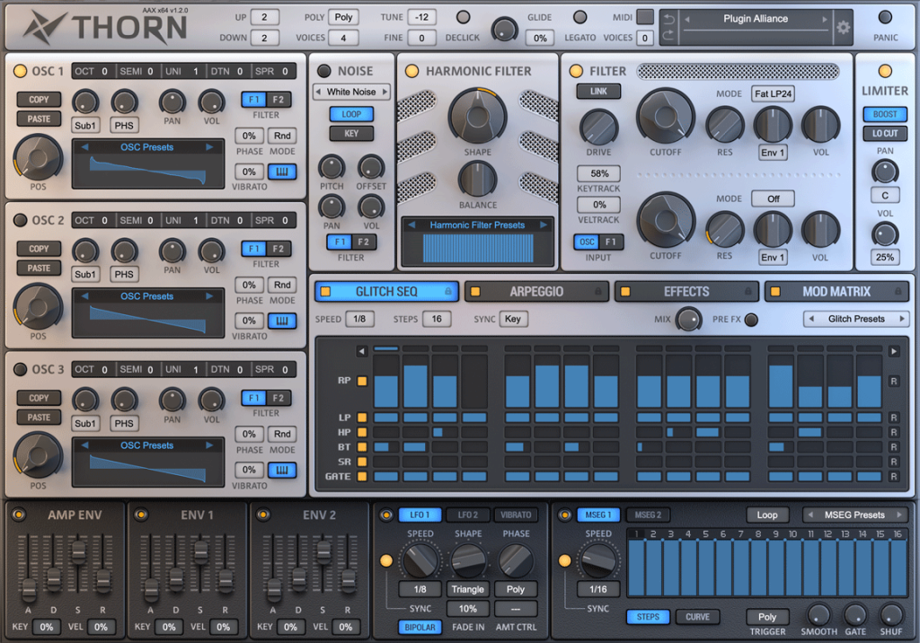 插件联盟系列现代电子合成器 Plugin Alliance Dmitry Sches Thorn v1.3.2 MAC（2024.01.11新增安装包，附安装教程）-YU158-音频制作系统办公资源