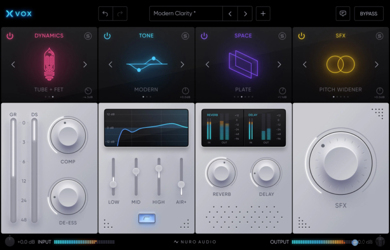 专业智能人声效果器 Nuro Audio Xvox v1.1.1 WIN-YU158-音频制作系统办公资源