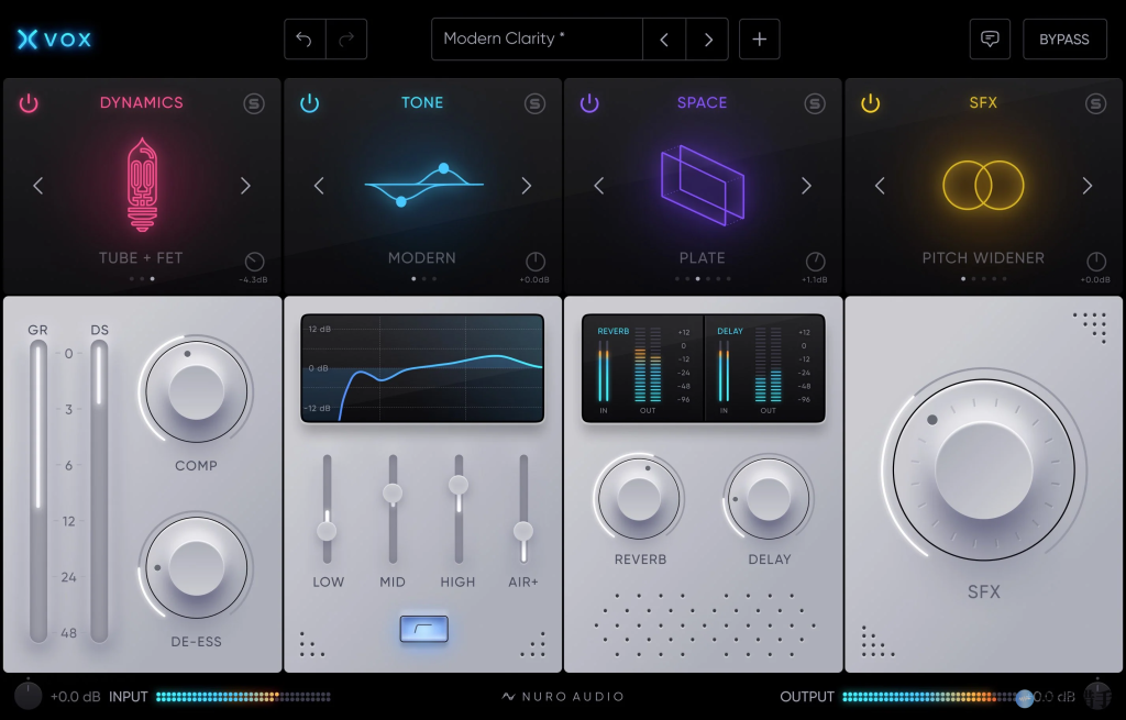 专业人声混音插件 Nuro Audio Xvox v1.0.3 WIN-YU158-音频制作系统办公资源
