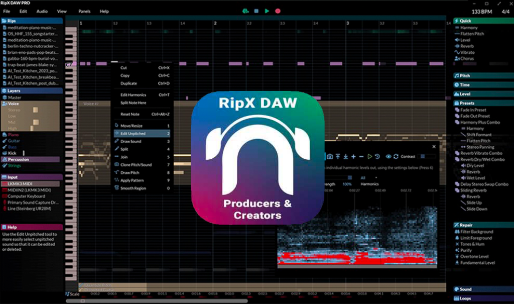 全新AI音频提取 Hit’n’Mix RipX DAW PRO v7.0.2 WIN/MAC（附带安装教程）-YU158-音频制作系统办公资源