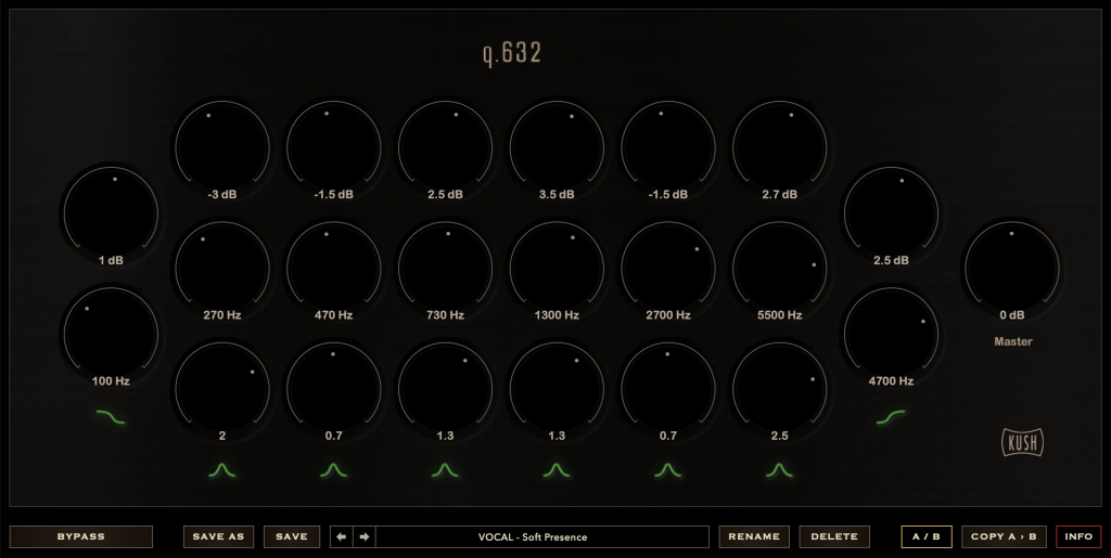 母带均衡器 Kush Audio Q 632 v1.0.1 WIN-YU158-音频制作系统办公资源