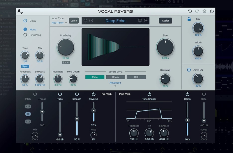 人工智能人声混响插件 Antares Vocal Reverb v1.0.0 WIN-YU158-音频制作系统办公资源