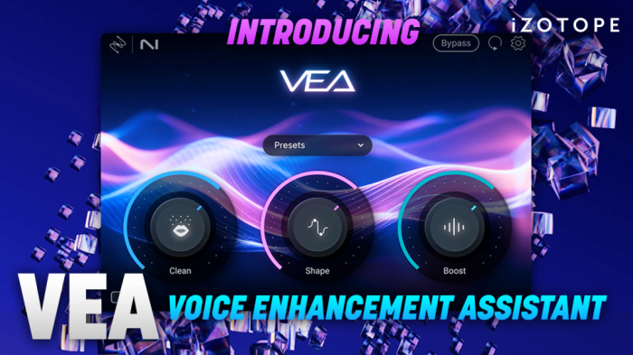 AI人声增强效果器 iZotope VEA v1.0.2 WIN/MAC（仅限Intel）-YU158-音频制作系统办公资源