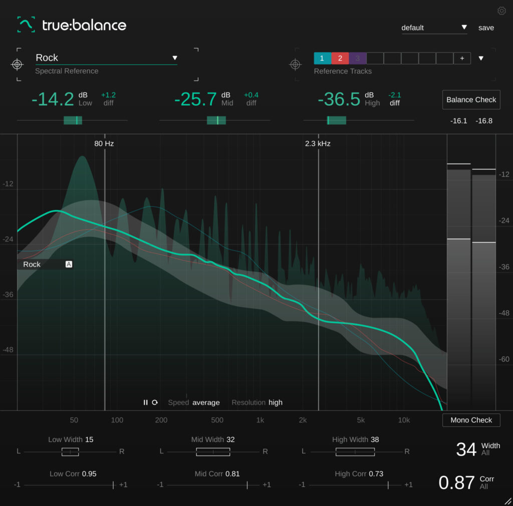 声像宽度与光谱的计量插件 Sonible Truebalance v1.0.0 WIN/MAC-YU158-音频制作系统办公资源
