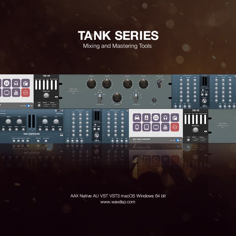 母带套装插件 WAVDSP Tank Mastering Suite v1.0.0 WIN-YU158-音频制作系统办公资源