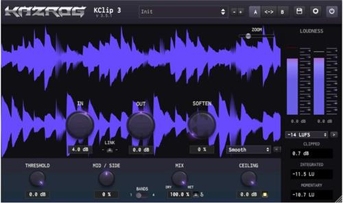 响度计和多频带饱和器 Kazrog KClip v. 3.5.1 Win/Mac-YU158-音频制作系统办公资源