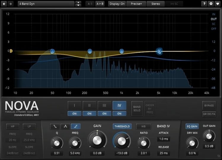 动态均衡器 TDR Nova v2.1.5-YU158-音频制作系统办公资源