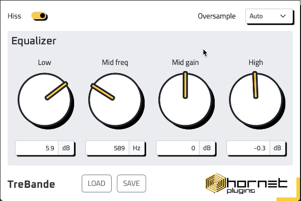 经典半参量均衡器插件 HoRNet TreBande (Analog EQ) V1.0.0 -WiN&MAC-YU158-音频制作系统办公资源