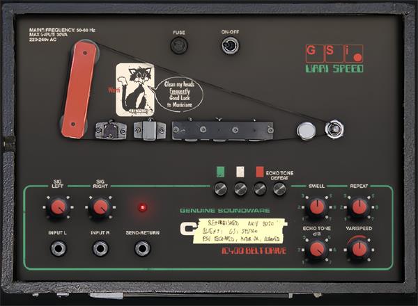 磁带延迟插件 GSi VariSpeed 70s Tape Delay v1.0.0 WIN OSX-YU158-音频制作系统办公资源
