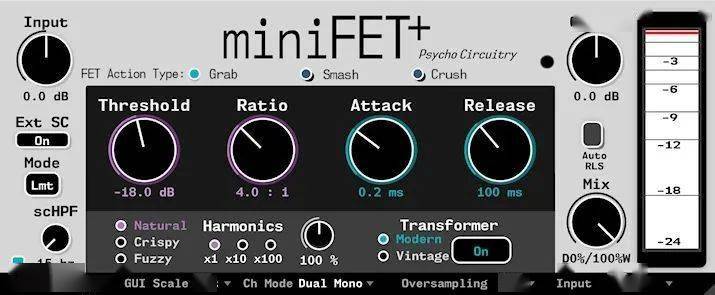 VCA压缩器 Psycho Circuitry MiniVCA V1.0.0-WiN&MAC-YU158-音频制作系统办公资源