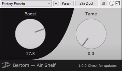 空气音插件 Bertom Air Shelf v1.0.0 WIN-YU158-音频制作系统办公资源