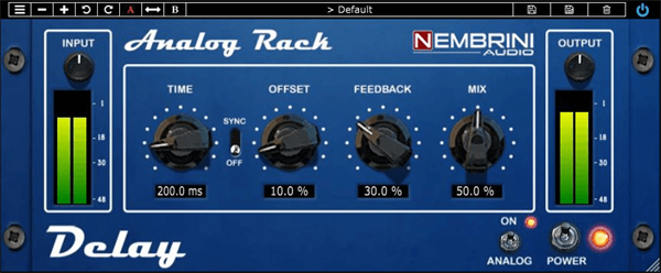 Nembrini Audio – Analog Rack Delay v2.0.0 x64 VST VST3 AAX-YU158-音频制作系统办公资源
