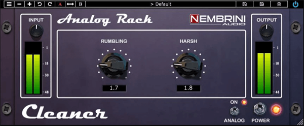 高低通滤波器 Nembrini Audio – Analog Rack Cleaner v2.0.0 x64 VST VST3 AAX WIN-YU158-音频制作系统办公资源