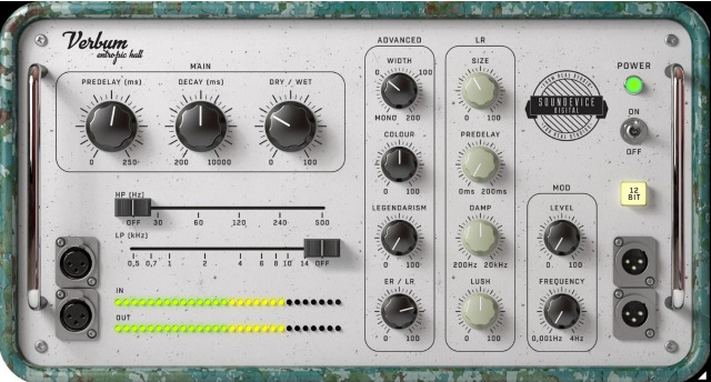 复古混响经典硬件模拟插件 United Plugins & Soundevice Digital Verbum Entropic Hall v3.0 WIN-YU158-音频制作系统办公资源