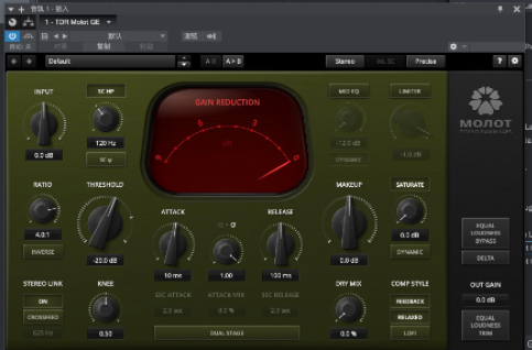 压缩器插件 TDR Molotok V1.0.5-WiN&MAC-YU158-音频制作系统办公资源