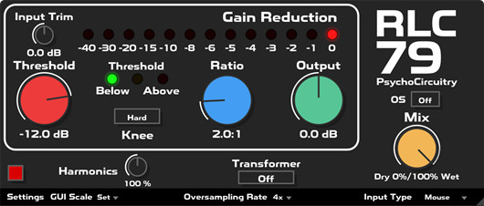 压缩器 Psycho Circuitry RLC-79 Dynamics Plugin V2.1.0-WIN&MAC-YU158-音频制作系统办公资源