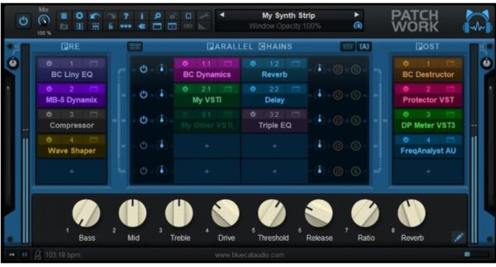 蓝猫桥接插件 Blue Cat Audio Blue Cats PatchWork V2.66 WIN&MAC-YU158-音频制作系统办公资源