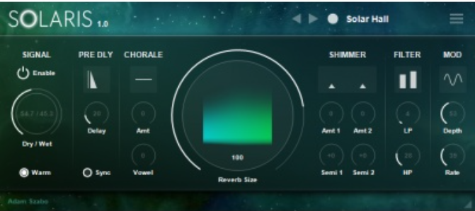 轻易产生神圣感的混响 Adam Szabo Solaris v1.0 VST VST3 WiN-YU158-音频制作系统办公资源