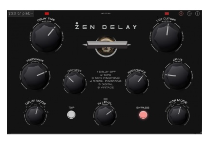 延迟效果器 Erica Synths Zen Delay Virtual V1.0.0 WIN-YU158-音频制作系统办公资源