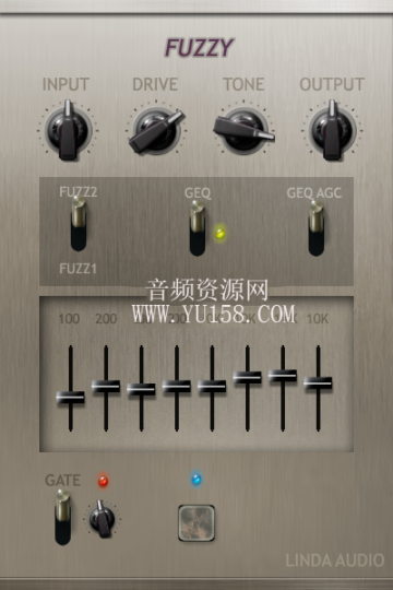 失真效果器 Linda Audio Fuzzy V1.0.0 VST2/VST3-YU158-音频制作系统办公资源