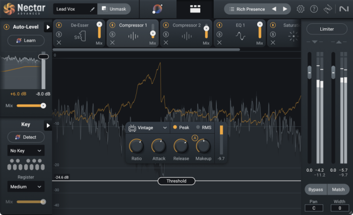 臭氧花蜜智能AI人声混音插件 iZotope Nectar 4 Advanced v4.0.1 R2R WIN-YU158-音频制作系统办公资源