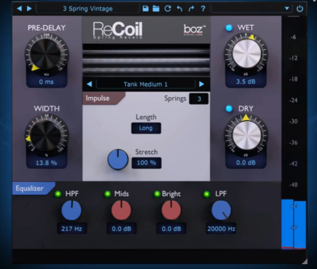 弹簧混响插件 Boz Digital Labs – ReCoil v1.0.0 WIN-YU158-音频制作系统办公资源
