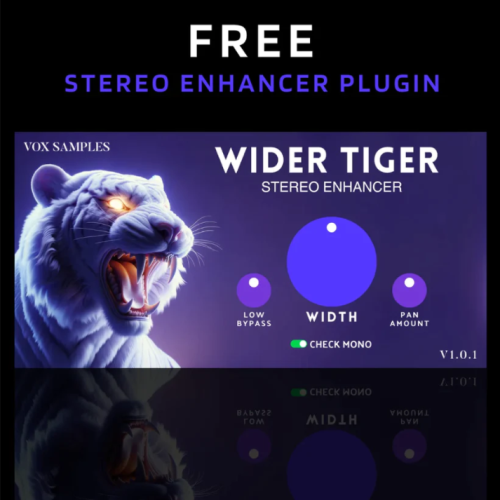 立体声增强插件 Vox Samples Wider Tiger 1.0.1-WIN&MAC-YU158-音频制作系统办公资源