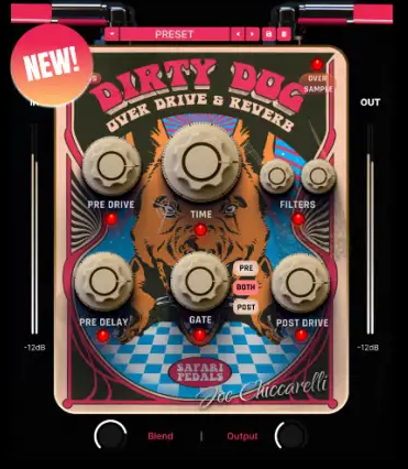 失真过载混响踏板插件 Safari Pedals Dirty Dog Reverb WIN-YU158-音频制作系统办公资源