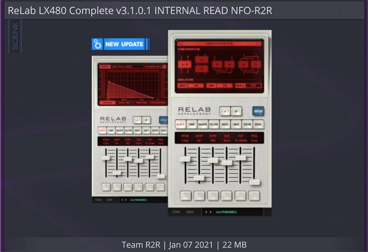 最新2021传奇混响 ReLab LX480 Complete v3.1.0.1 效果器插件 Win-YU158-音频制作系统办公资源