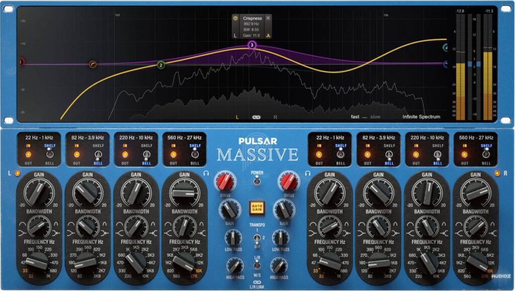 曼丽被动式EQ 效果器插件 Pulsar Audio Pulsar Massive v1.0.8 Win-YU158-音频制作系统办公资源