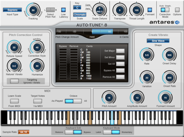 Antares Auto Tune 8.1.1 人声音高修正电音制作插件 Win-YU158-音频制作系统办公资源
