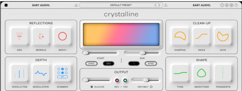 传奇数字混响效果器 Baby Audio Crystalline v1.0.2 MAC-YU158-音频制作系统办公资源
