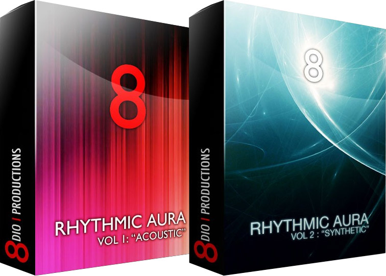 超级棒的好莱坞节奏型音源 8Dio Rhythmic Aura Vol 1+2(Acoustic+Synthetic) Windows/MacOS 康泰克音色-YU158-音频制作系统办公资源