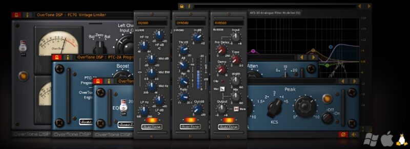 数字信号处理 OverTone DSP Plugins Pack效果器插件 WiN-YU158-音频制作系统办公资源