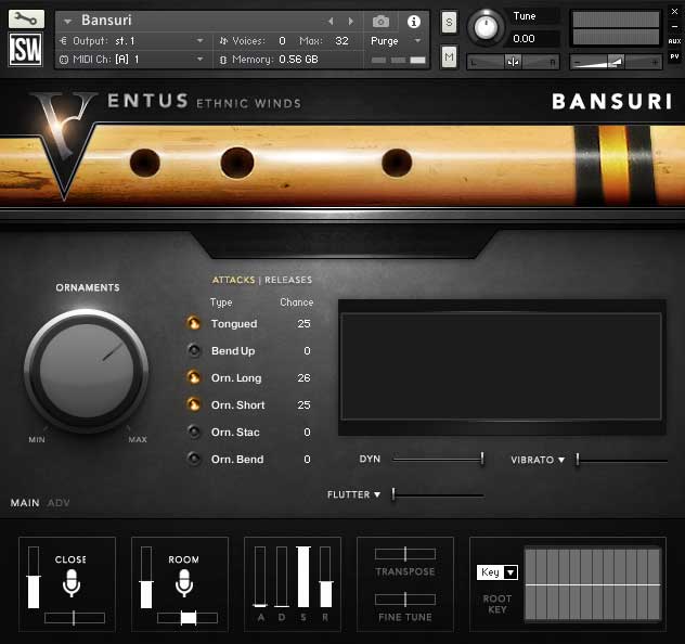 印度竹笛Impact Soundworks VENTUS Ethnic Winds Bansuri 康泰克格式-YU158-音频制作系统办公资源