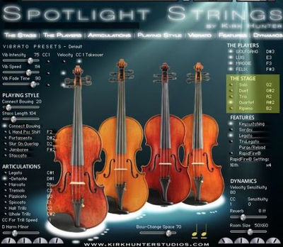 Kirk Hunter Spotlight Strings 猎人焦点弦乐 Windows/MacOS 康泰克音色-YU158-音频制作系统办公资源