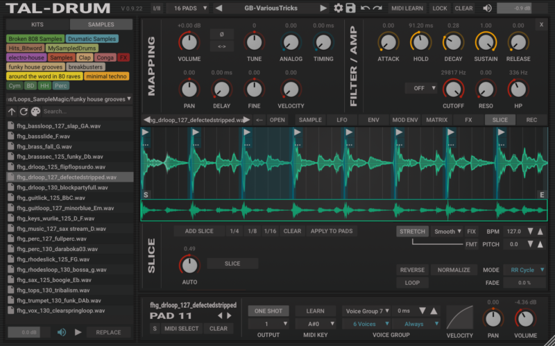 超强鼓机打击垫采样器插件Togu Audio Line TAL Drum 2.5.1 WIN-YU158-音频制作系统办公资源