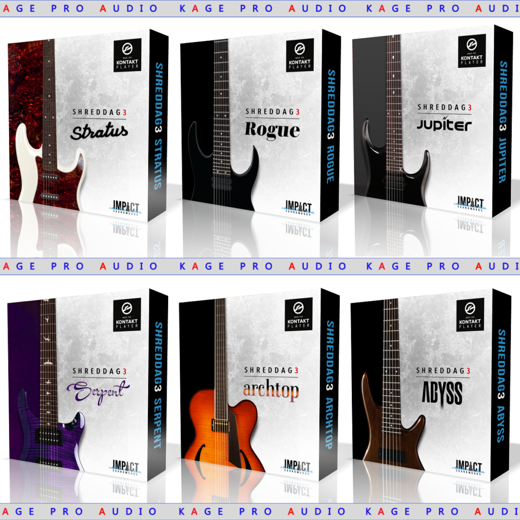 最好的Shreddage 3全9套电吉他贝斯音色库摇滚流行金属编曲音源【Windows/MacOS版】，体积约42GB，康泰克音色-YU158-音频制作系统办公资源