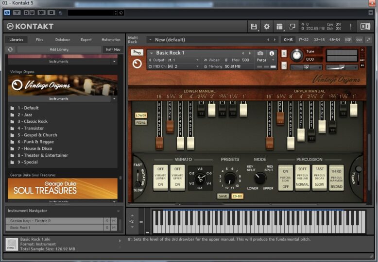 管风琴软音源Vintage Organs Windows/MacOS 康泰克音色-YU158-音频制作系统办公资源
