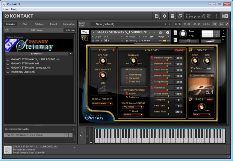 斯坦威钢琴II斯坦威音色Galaxy Steinway 音源编曲插件 Windows/MacOS 康泰克音色-YU158-音频制作系统办公资源