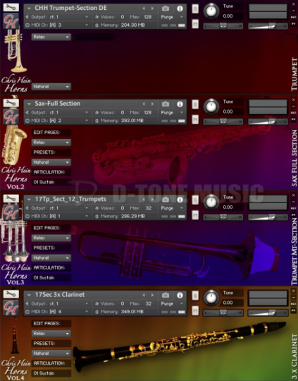 Best Service Chris Hein Horns铜管四件套萨克斯小号音源 Windows/MacOS 康泰克音色-YU158-音频制作系统办公资源