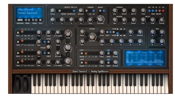 Tone2 Saurus 3.4.0 Windows-YU158-音频制作系统办公资源