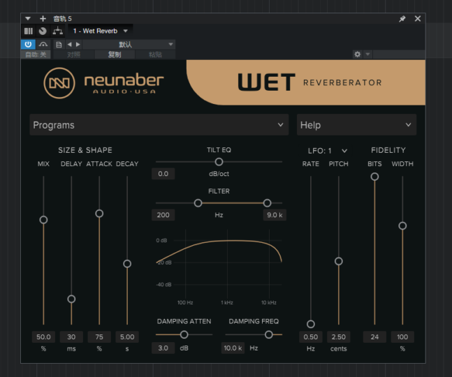 提取插件64位封装专用 Neunaber Wet Reverb湿度混响-YU158-音频制作系统办公资源